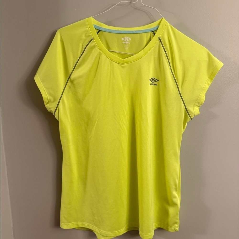 Umbro Women's Bright Yellow Short Sleeve Tee